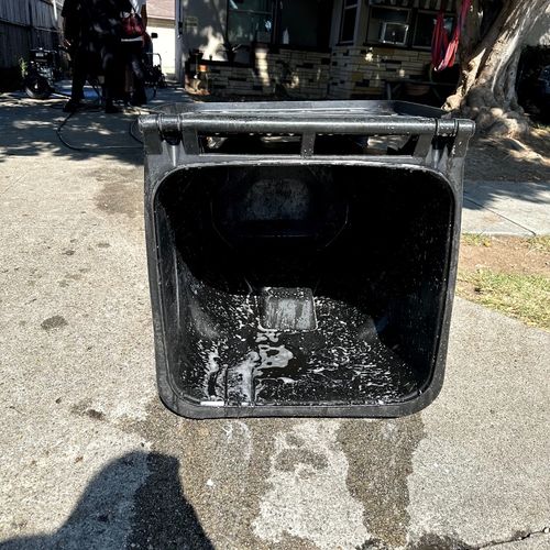 Had them come out to clean my trash cans. They did