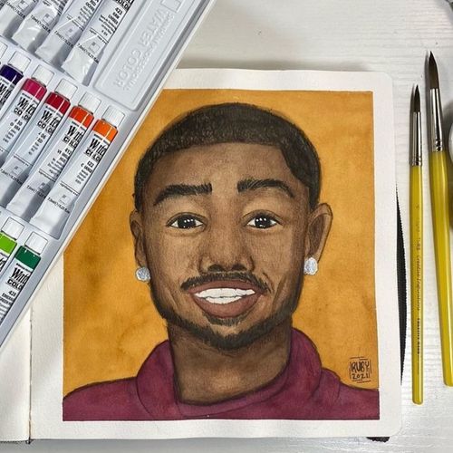 Watercolor portrait