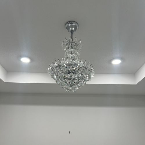 Chandelier installation 