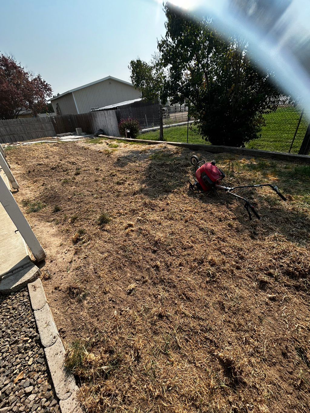 Prep for sod installation