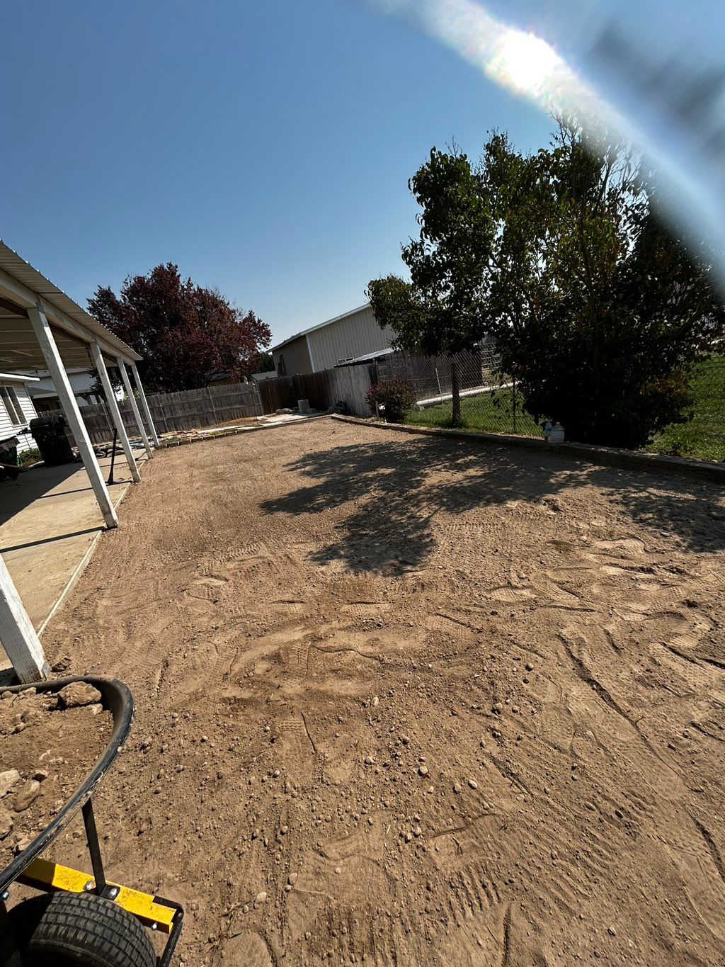 Prep for sod Installation