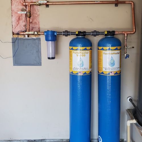 Seth, installed a whole house water filter system 