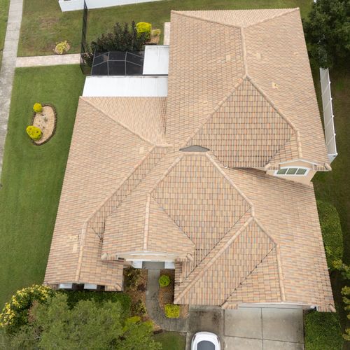 Drone inspection of tile roof