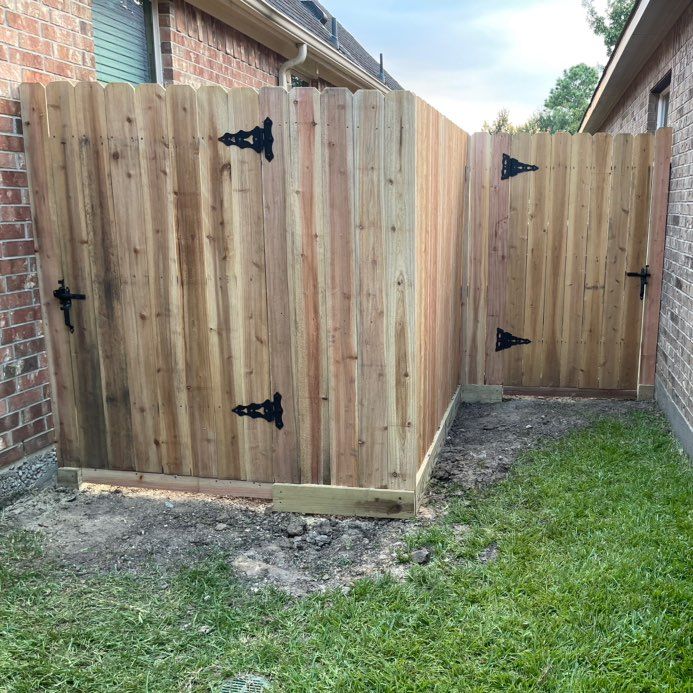 Isacc’s Lawn Services & wooden fences!!