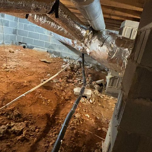 Full Duct Installation and resealing supply in cus