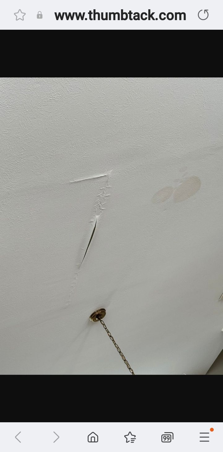 Water damage. 