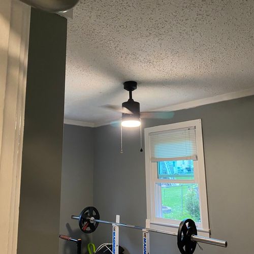 Added fan to gym room.