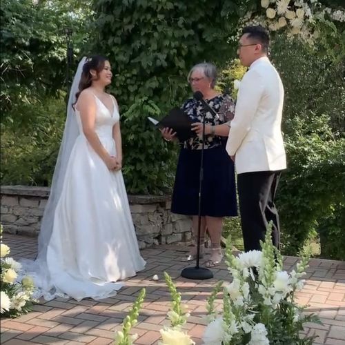 Michelle is the best officiant ever. She even talk