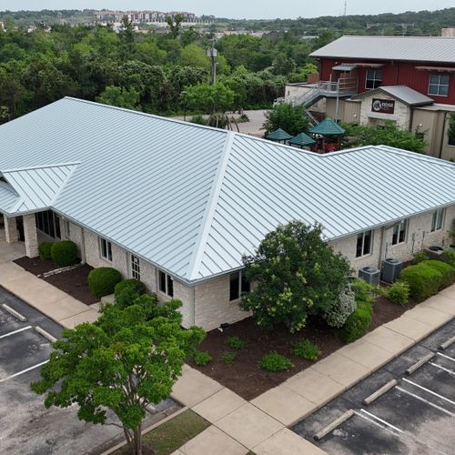 Standing Seam Metal in "Texas Silver"