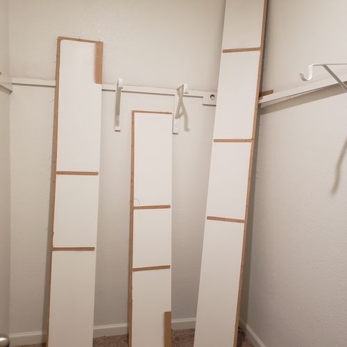 Closet and Shelving System Installation