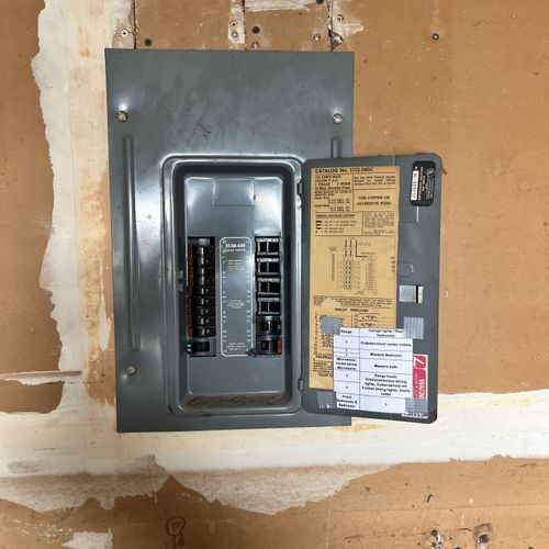 Circuit Breaker Panel or Fuse Box Installation