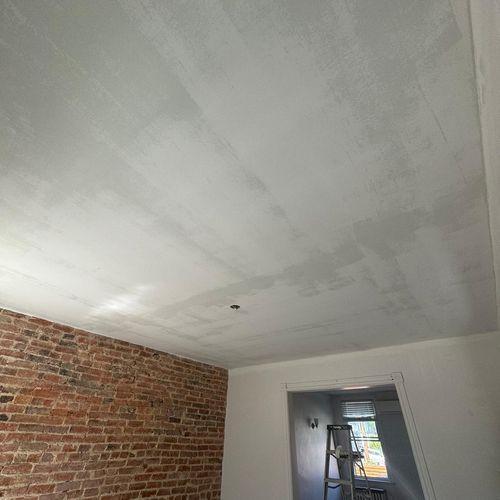 A popcorn ceiling is in the past, now we are ready