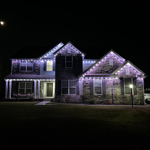 He install the my house lighting he did really goo