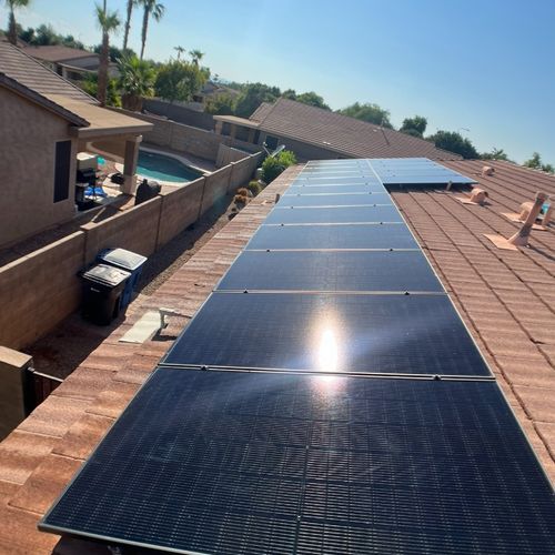 Sean did an amazing job cleaning my solar panels. 