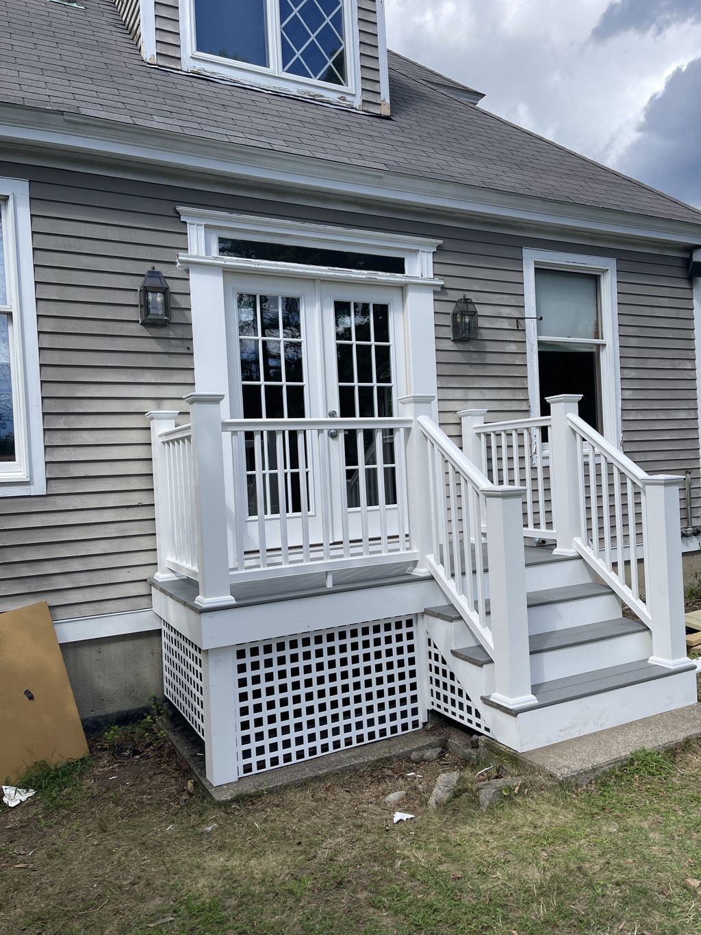 Replacement deck and exterior door