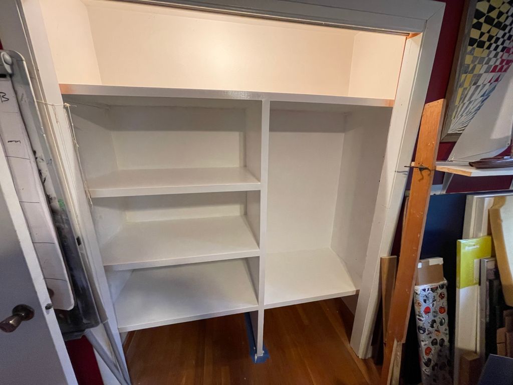 Built in closet shelving