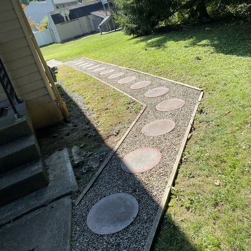 simple stone walkway!