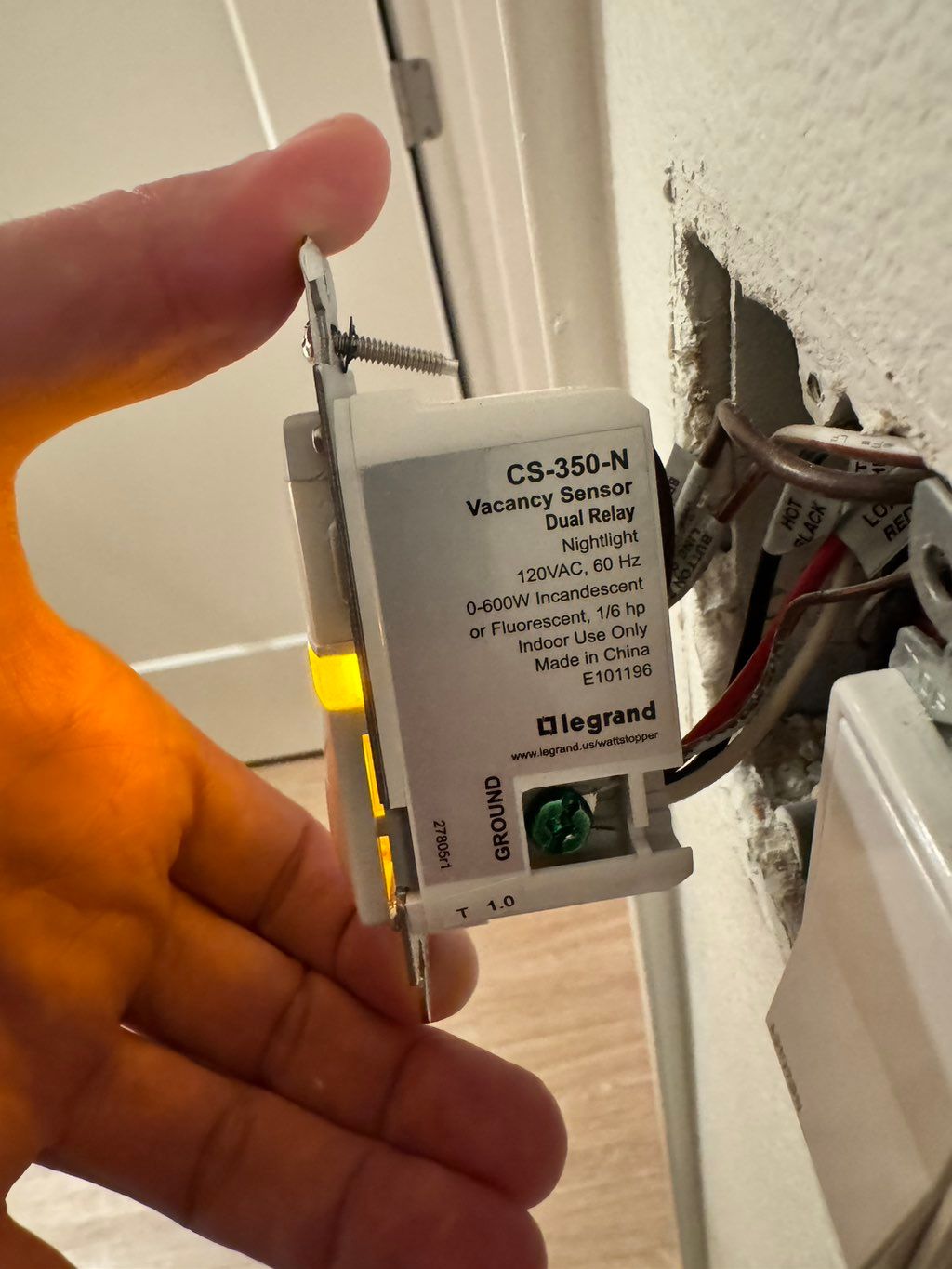 Replacement of a switch.