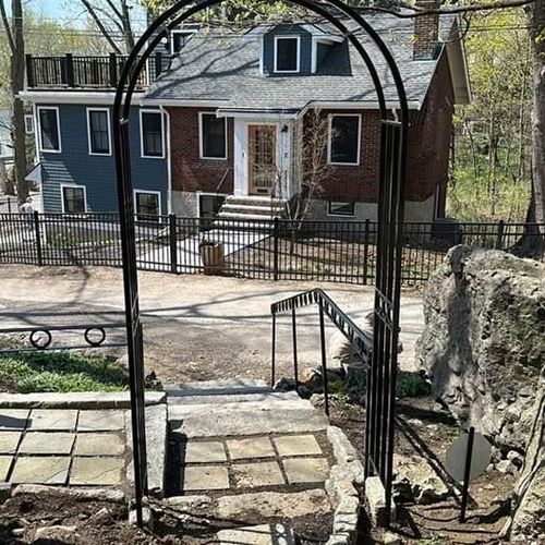 I had Boston Iron Works install a fence and some m