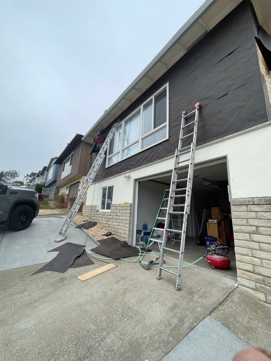 Siding installation process 