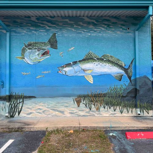 Sea Trout Mural - Holiday, FL