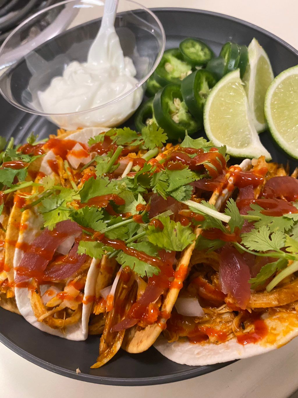 Chicken Tikka masala tacos 