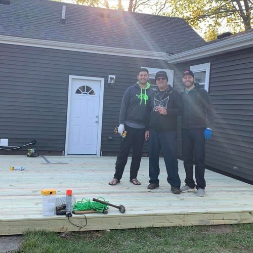 14x14 Ground Level Deck - Built