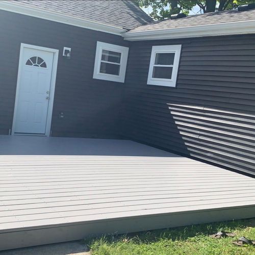 14x14 Ground Level Deck - Painted