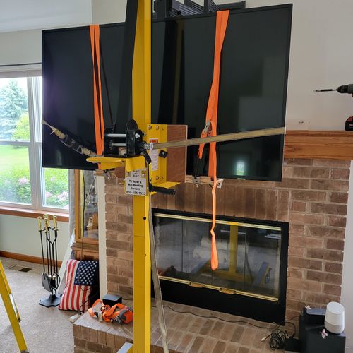 mounting above fireplace 