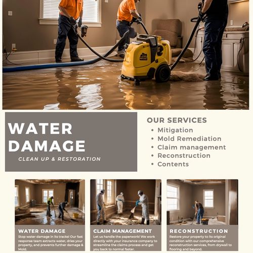 Water Damage Cleanup and Restoration