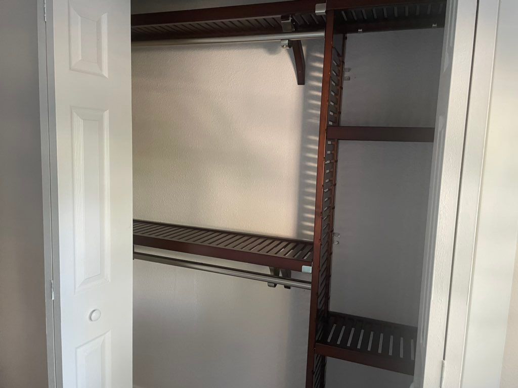 I called on a Saturday for three closet installati