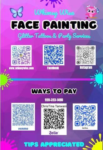QR CODES - FOR INFO, PHOTOS & WAYS TO PAY