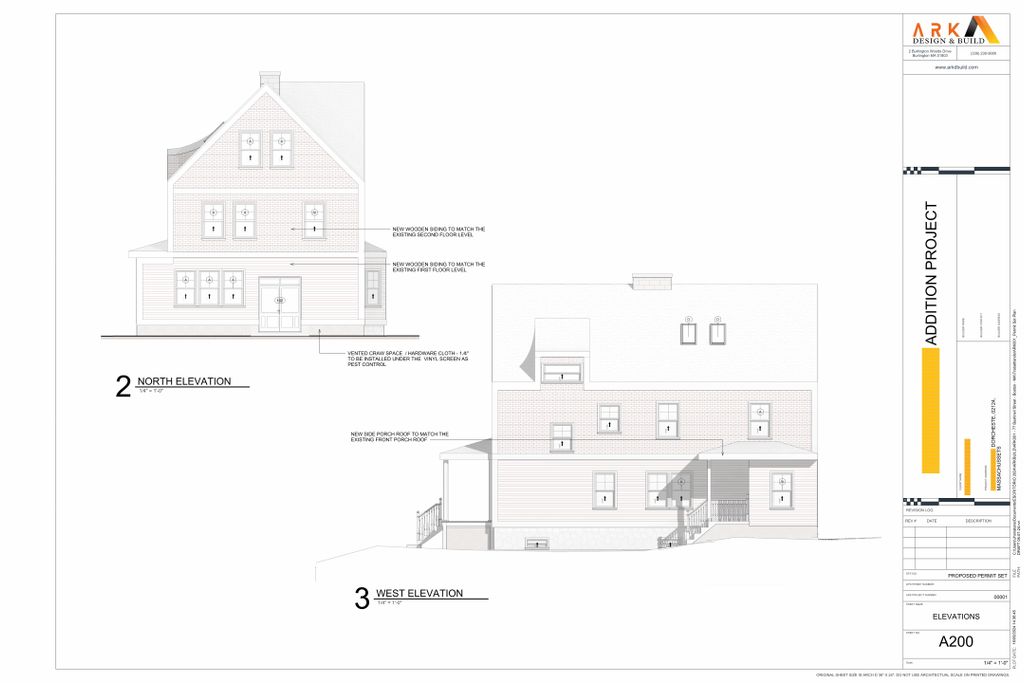 Single Family Addition Elevations