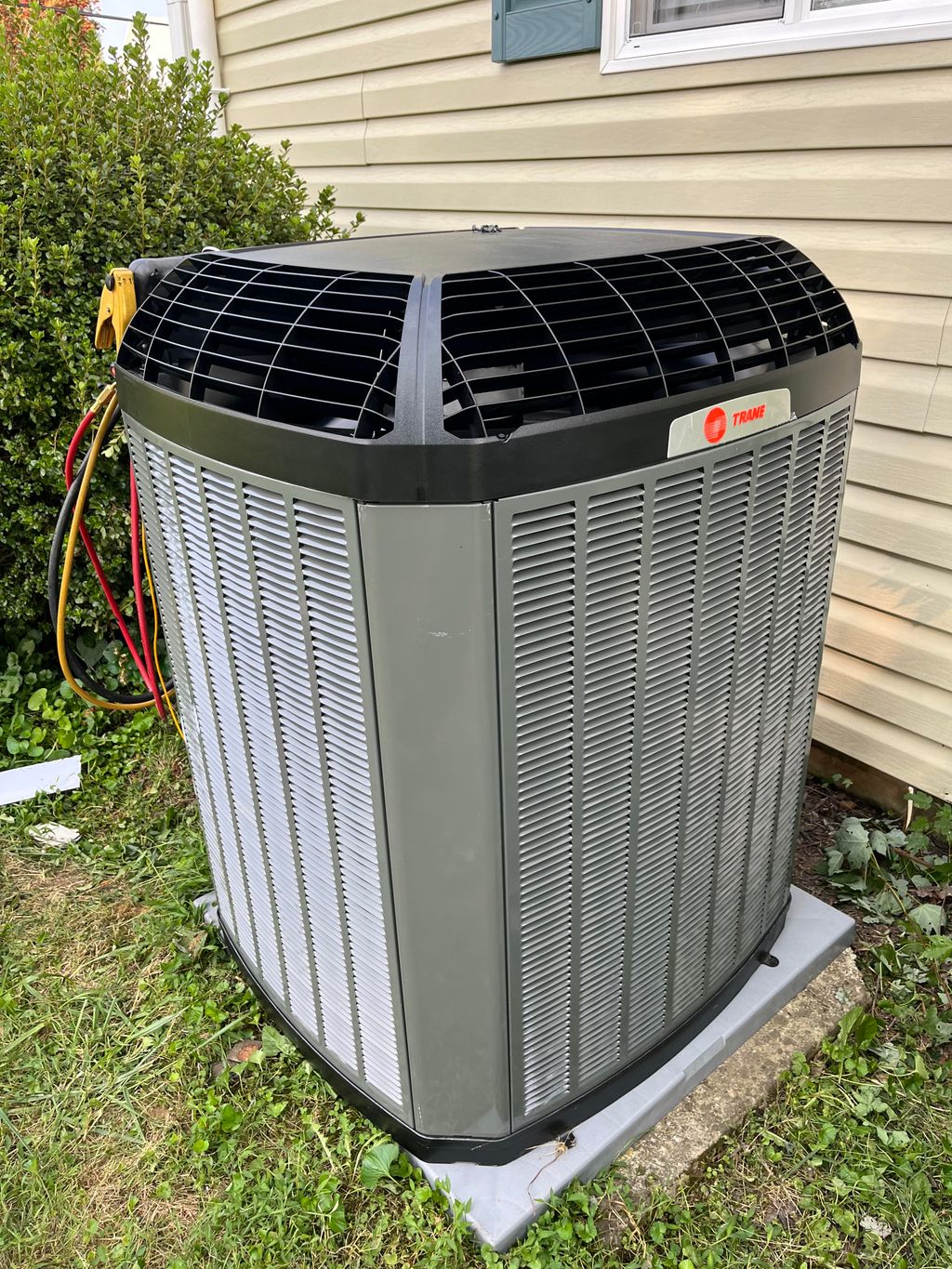 Installation of a new Trane XV20i heat pump, one o