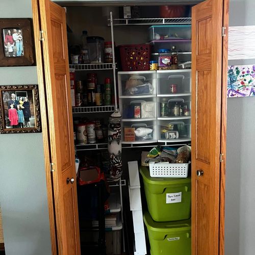 Kitchen pantry before