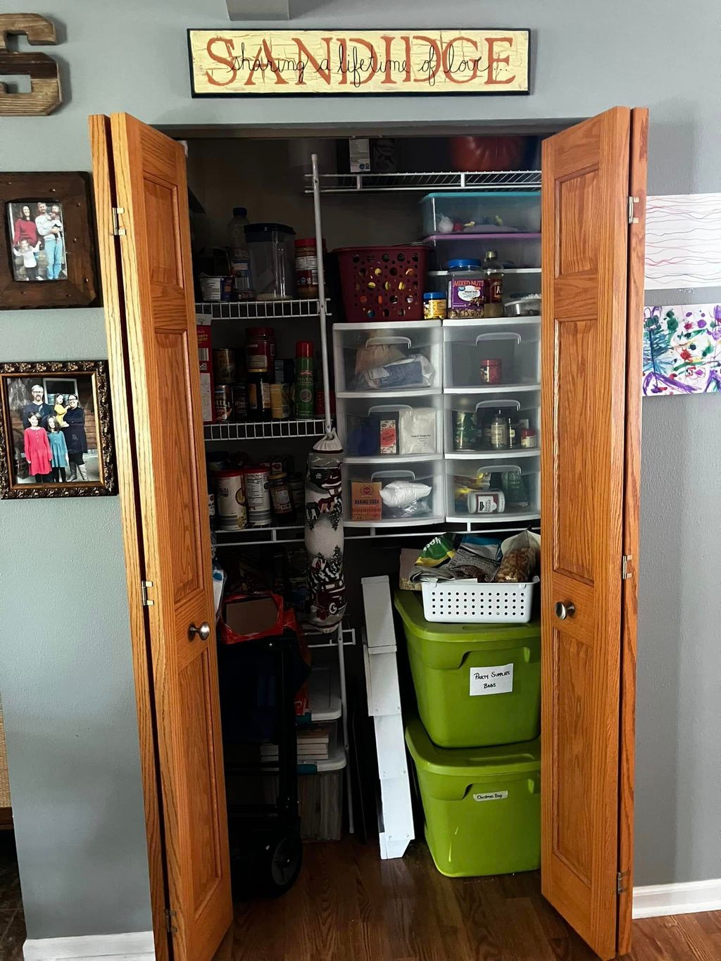 Kitchen pantry before