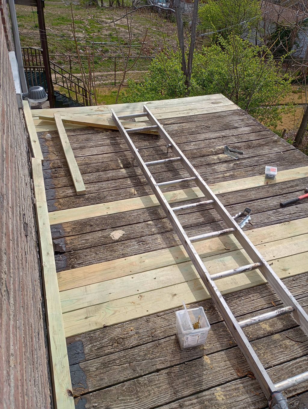 repairing top deck boards 
