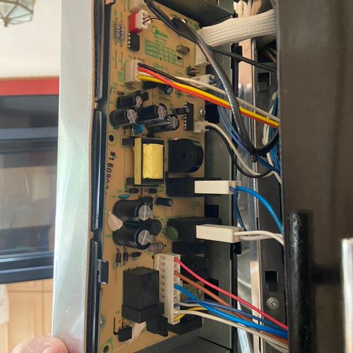 Troubleshooting an over the range microwave. 