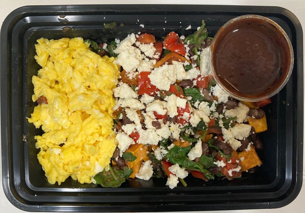 Kale Breakfast Bowl with Eggs & Smoky Morita Salsa