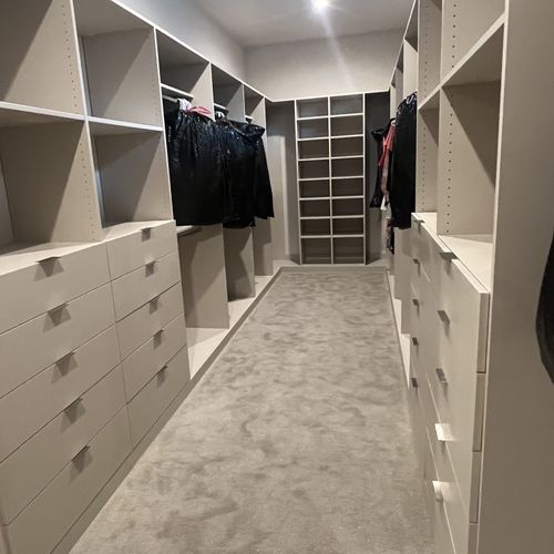 Closet and Shelving System Installation