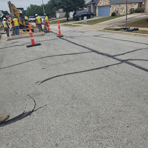 Before-asphalt repair