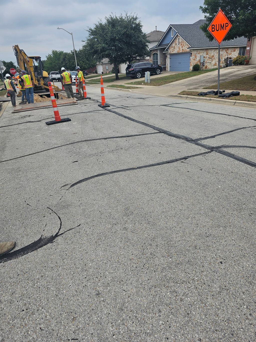 Before-asphalt repair