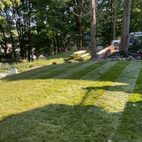 We used the Oscar’s  Landscaping company to do a s