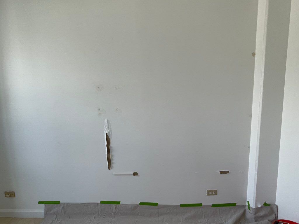Before with wall damage
