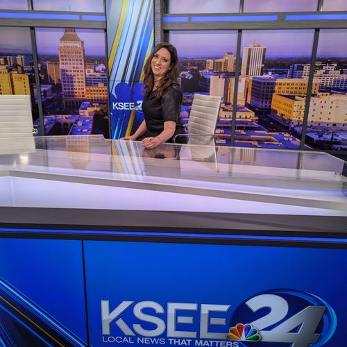 On set of KSEE 24 to promote my book Walk in Coura