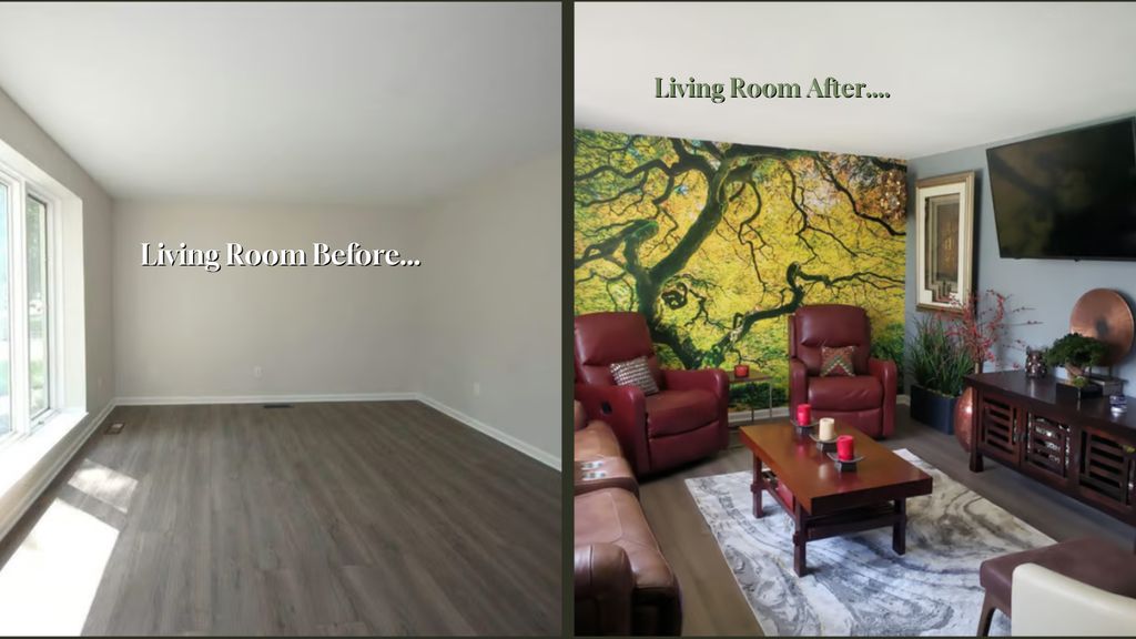 Living Room Before & After