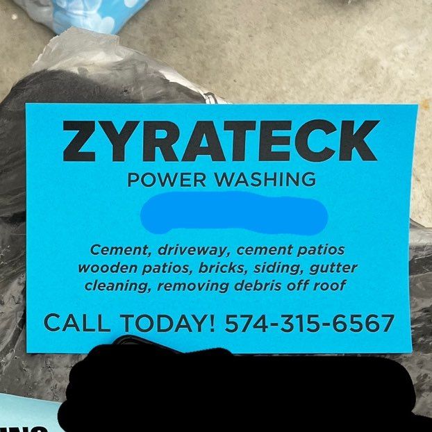 ZYRATECK POWER WASHING