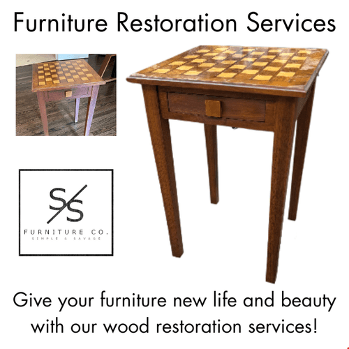 Wood Furniture Refinishing by S/S Furniture Compan