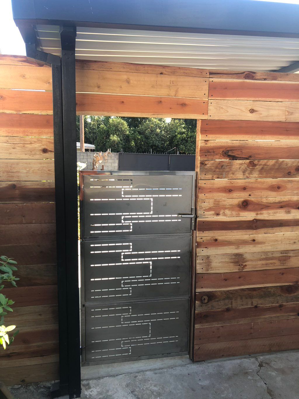  After building fence and gate 