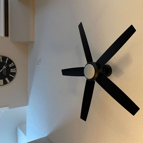 This ceiling fan install was seamless with ELQ Gro